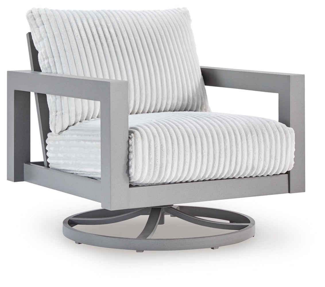 AshleyHurley Park Outdoor Sofa and 2 Chairs with Coffee Table