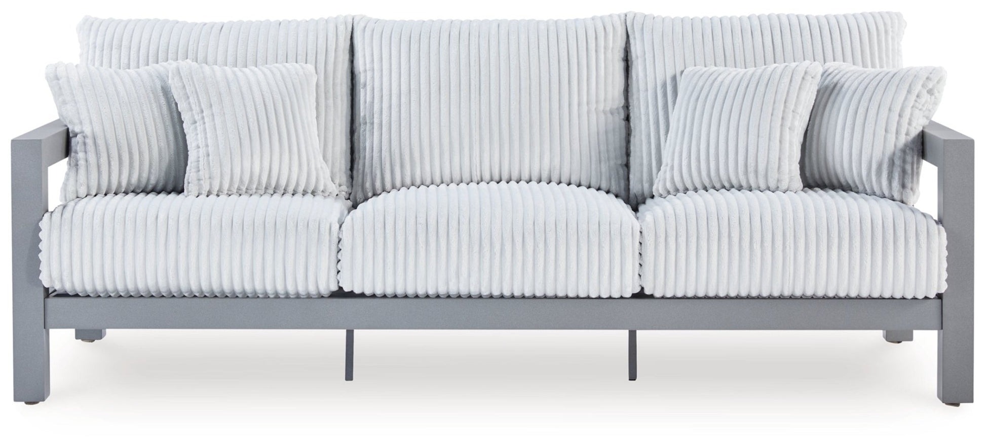 AshleyHurley Park Outdoor Sofa and 2 Chairs with Coffee Table