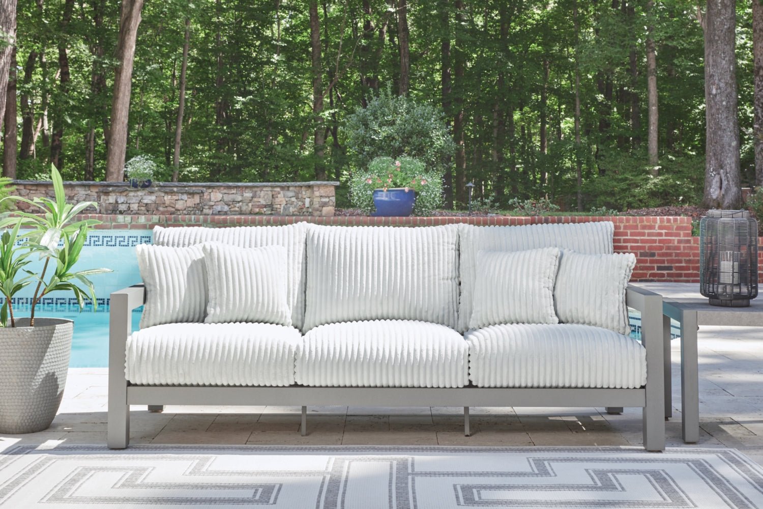 AshleyHurley Park Outdoor Sofa and Loveseat