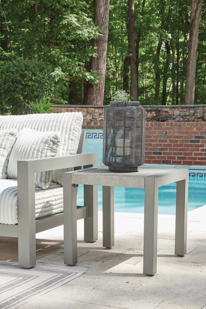 AshleyHurley Park Outdoor Sofa and Loveseat with Coffee Table and 2 End Tables