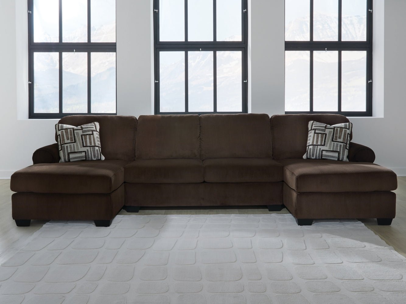 AshleyKimlee 3 - Piece Sectional with Double Chaise