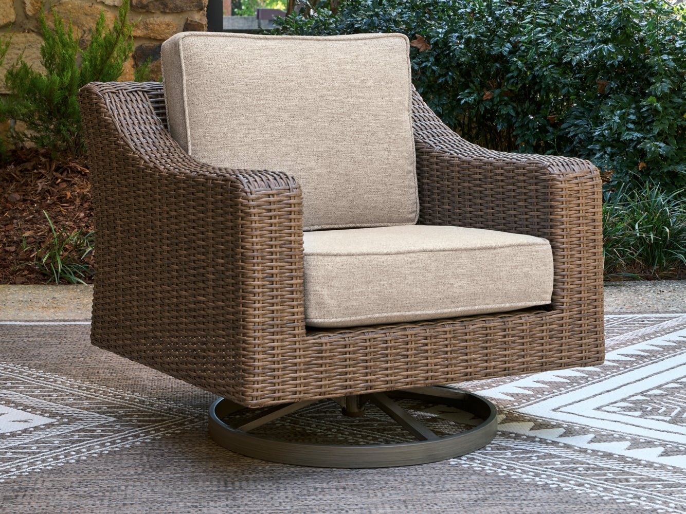 AshleyLaguna Heights Swivel Lounge with Cushion