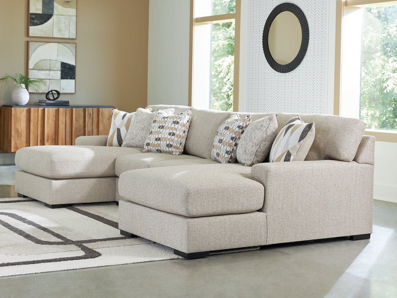 AshleyLaurelgrove 3 - Piece Double Chaise Sectional