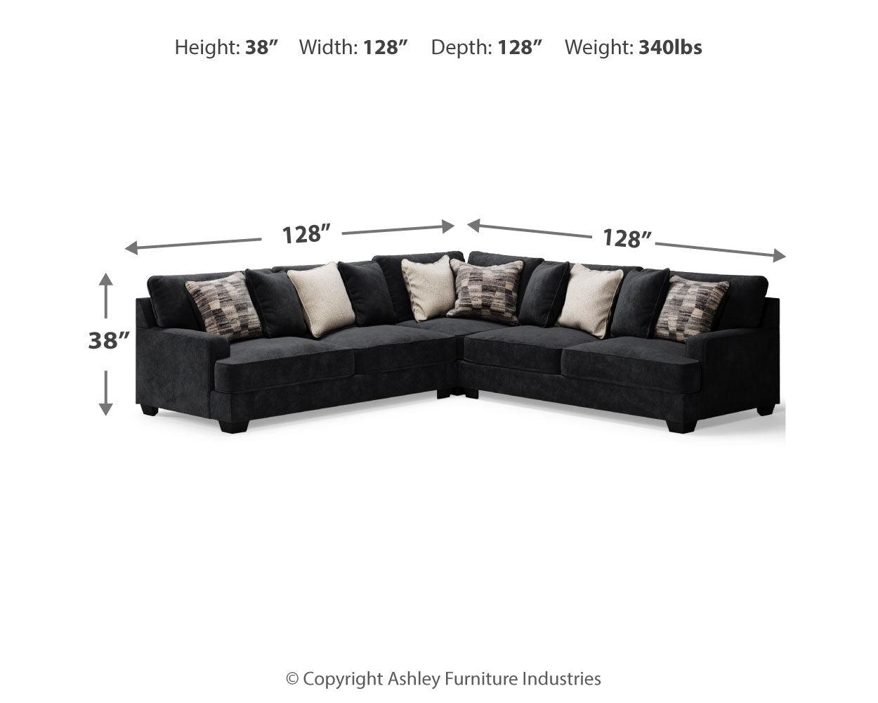 AshleyLavernett 3 - Piece Sectional