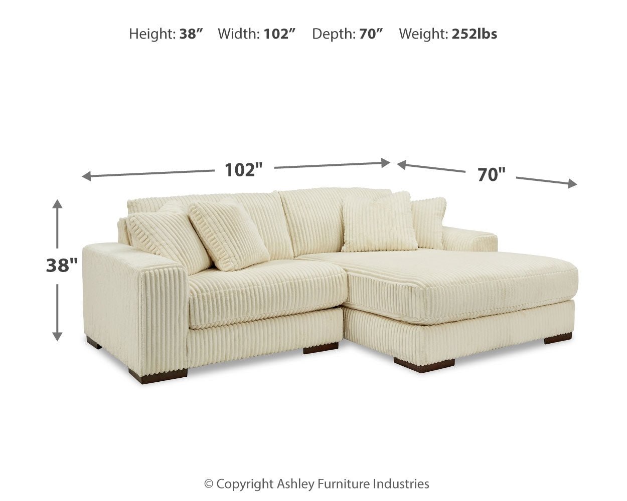 AshleyLindyn 2 - Piece Sectional with Chaise