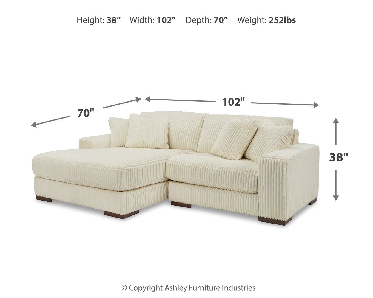 AshleyLindyn 2 - Piece Sectional with Chaise