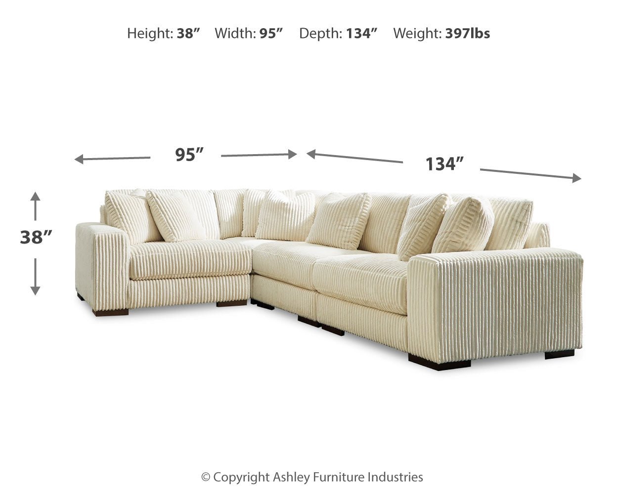AshleyLindyn 4 - Piece Sectional
