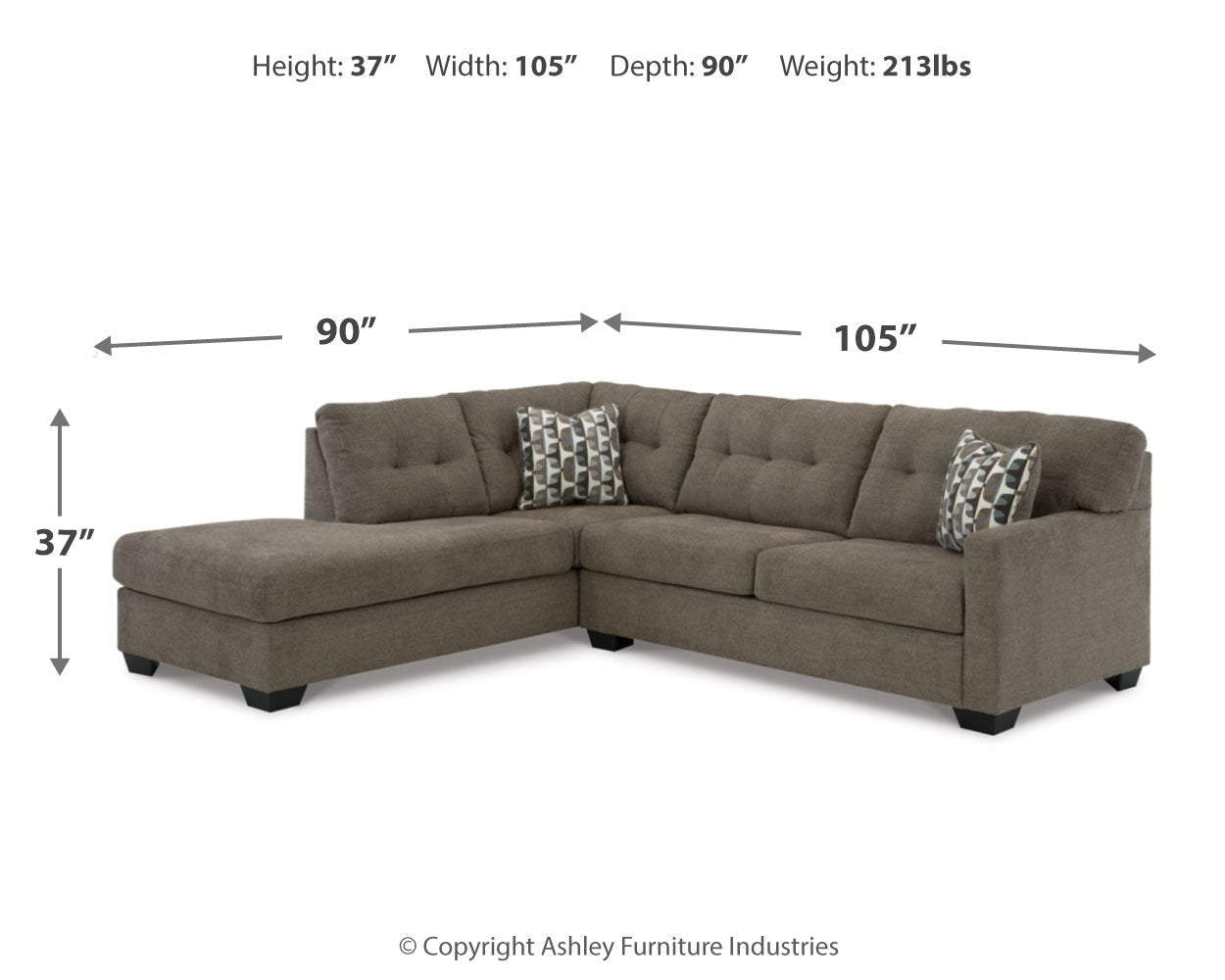 AshleyMahoney 2 - Piece Sectional with Chaise