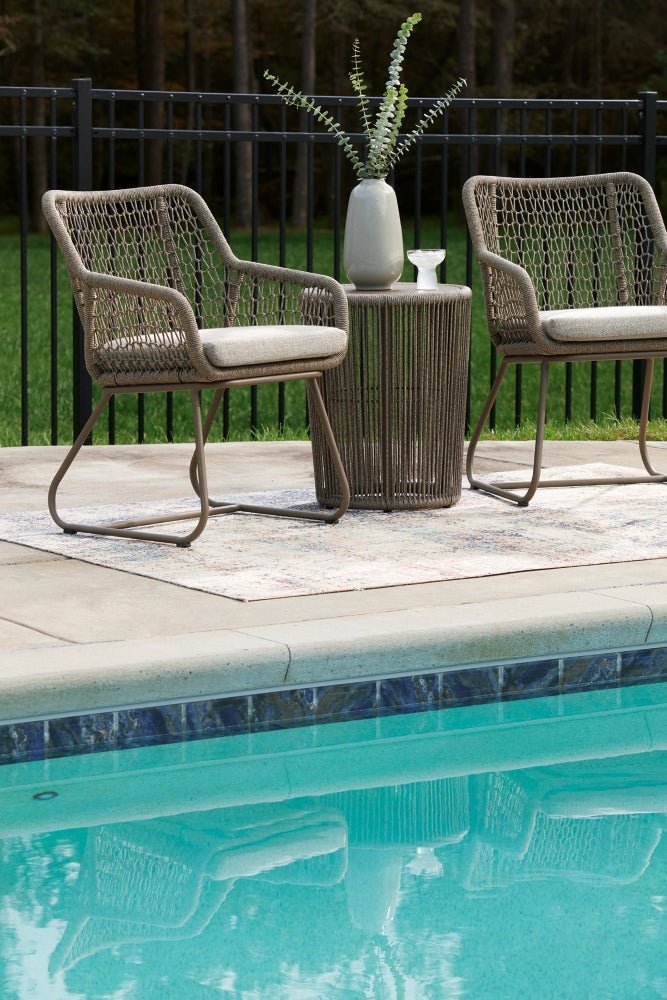 AshleyMajors Beach Outdoor Table and 2 Chairs