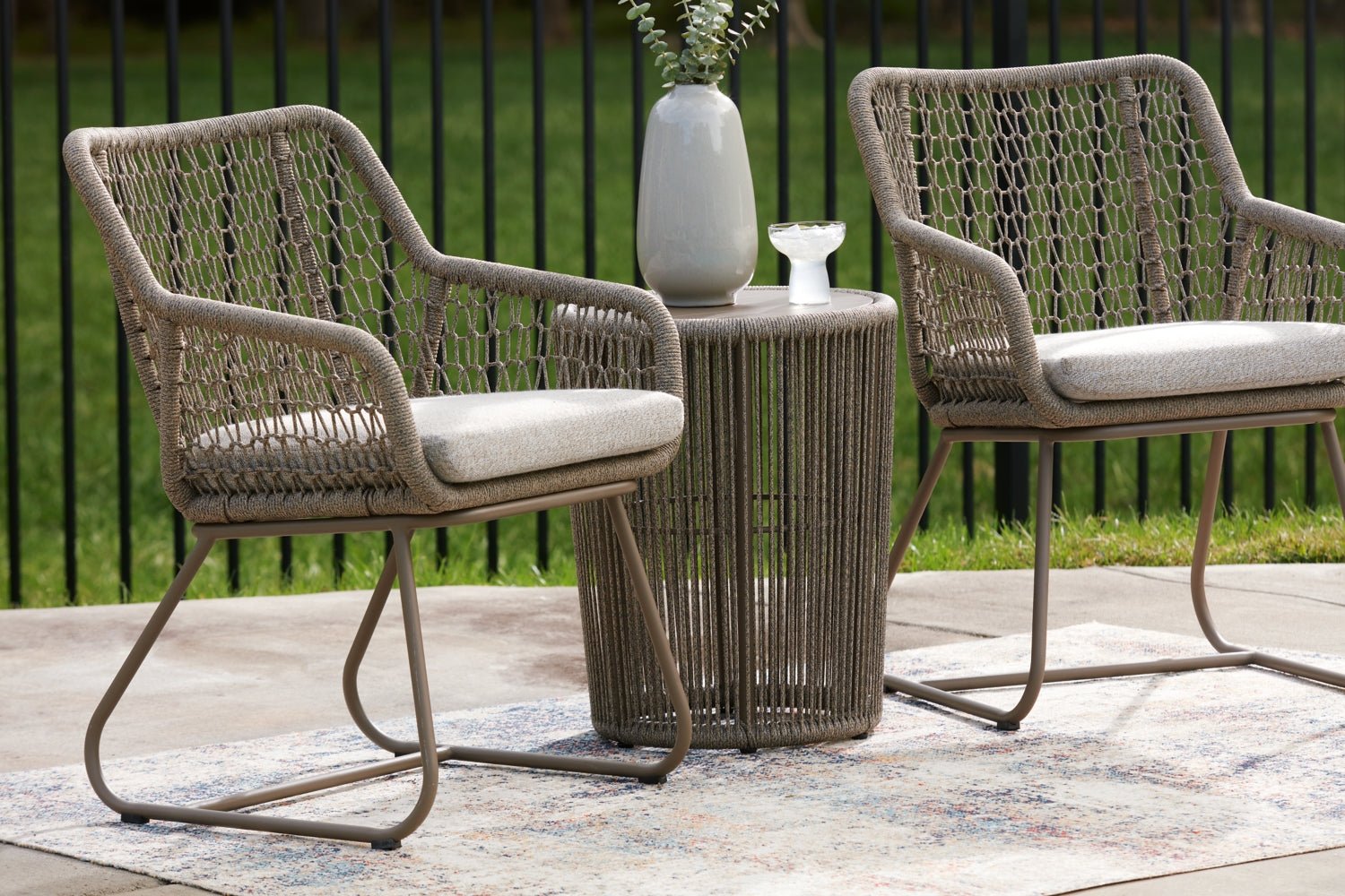 AshleyMajors Beach Outdoor Table and 2 Chairs