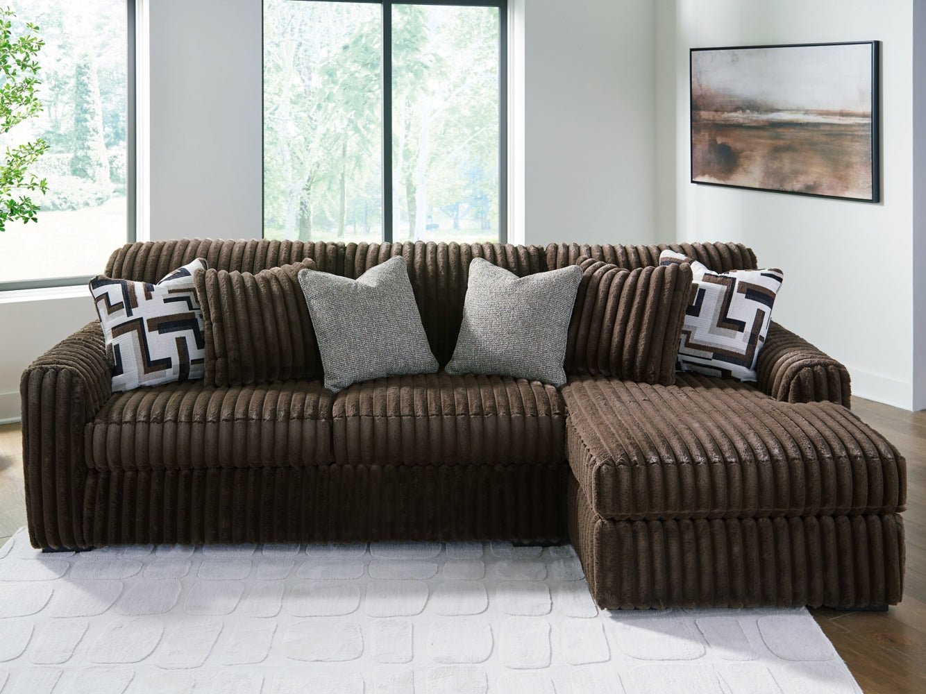 AshleyMidnight - Madness 2 - Piece Sectional Sofa with Chaise