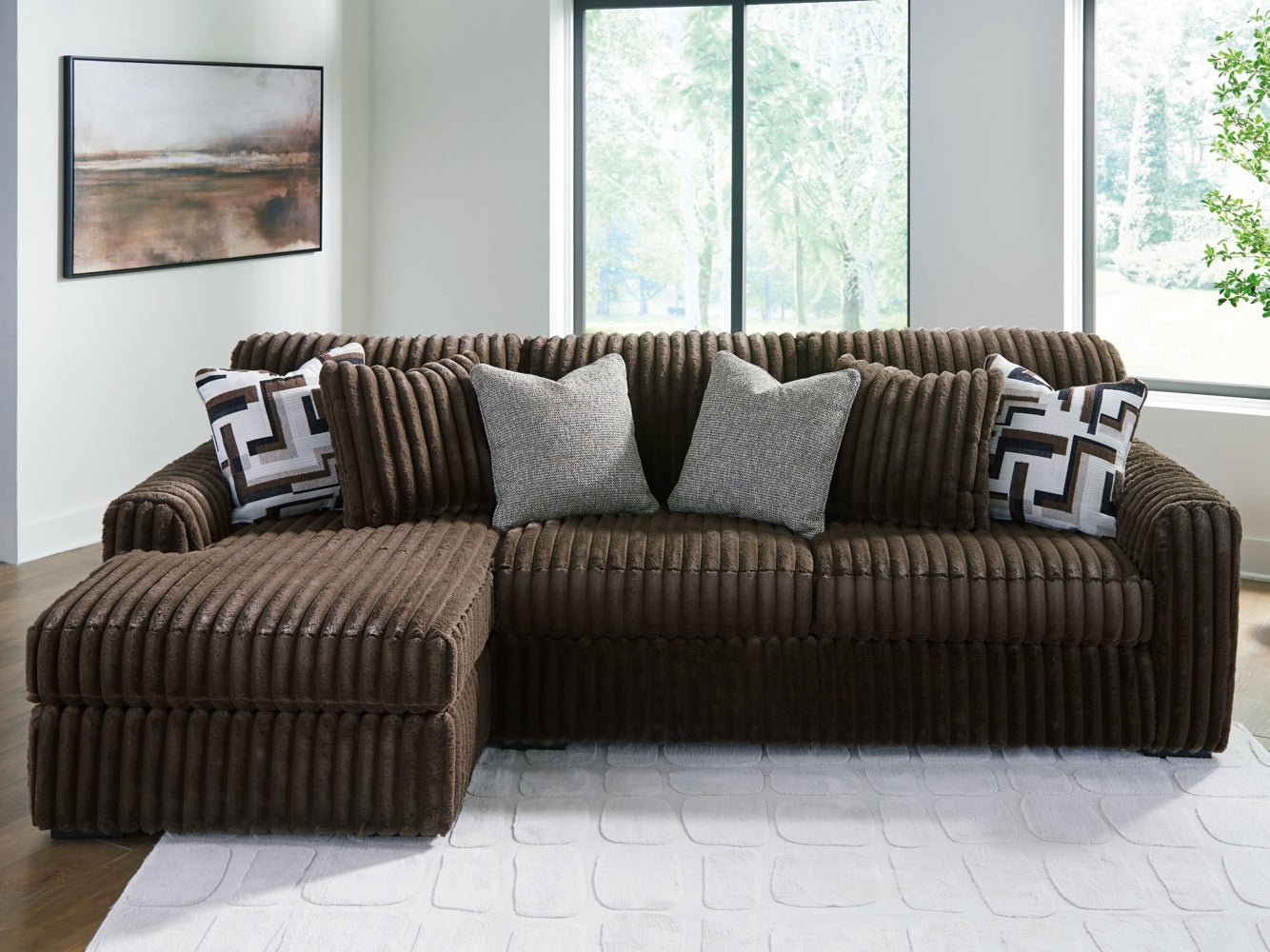 AshleyMidnight - Madness 2 - Piece Sectional Sofa with Chaise