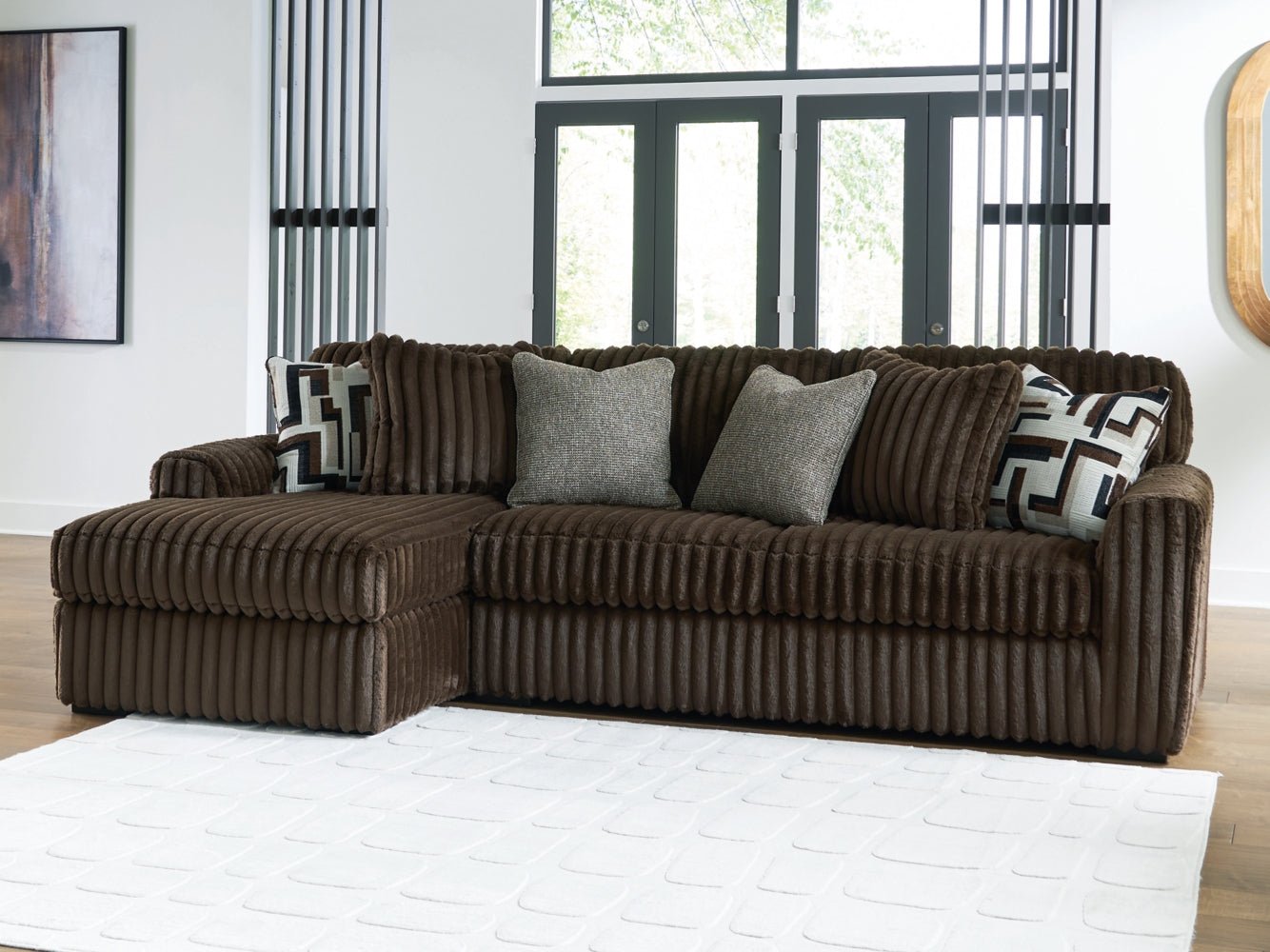 AshleyMidnight - Madness 2 - Piece Sectional Sofa with Chaise