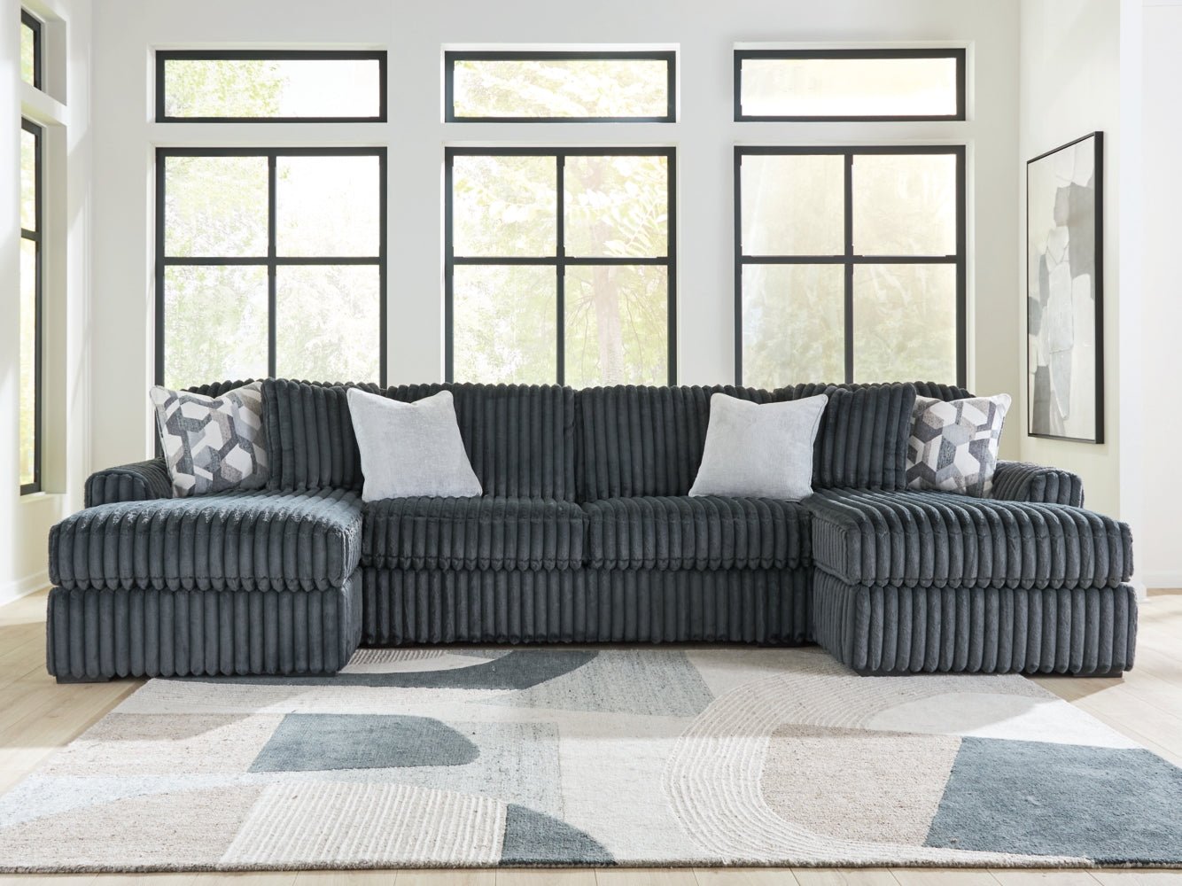 AshleyMidnight - Madness 3 - Piece Double Chaise Sectional