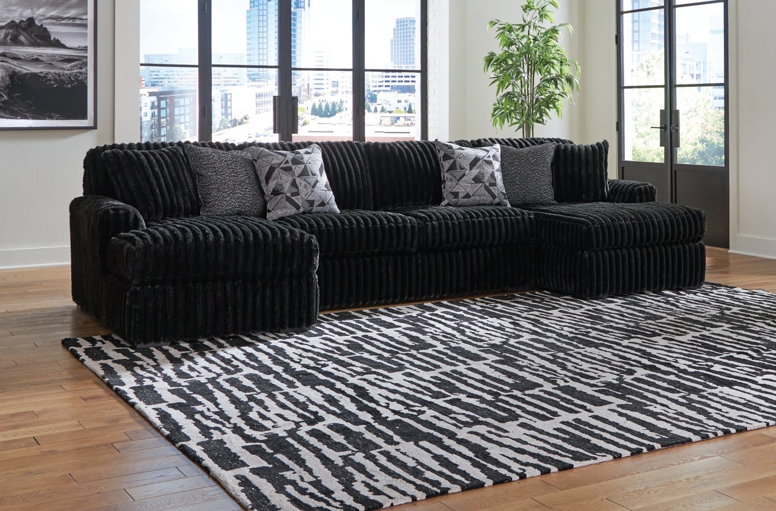 AshleyMidnight - Madness 3 - Piece Sectional with Chaise