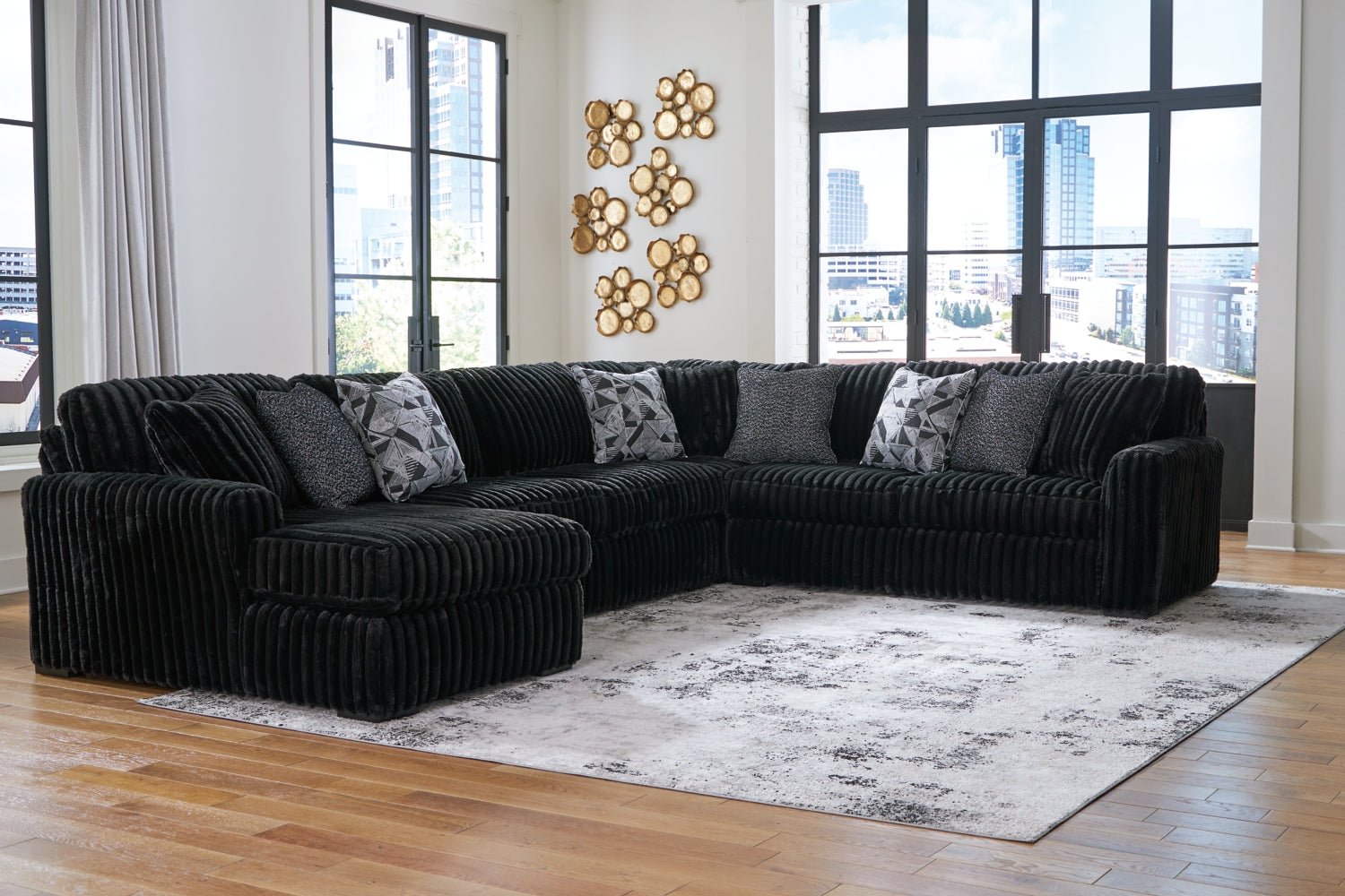 AshleyMidnight - Madness 4 - Piece Sectional with Chaise