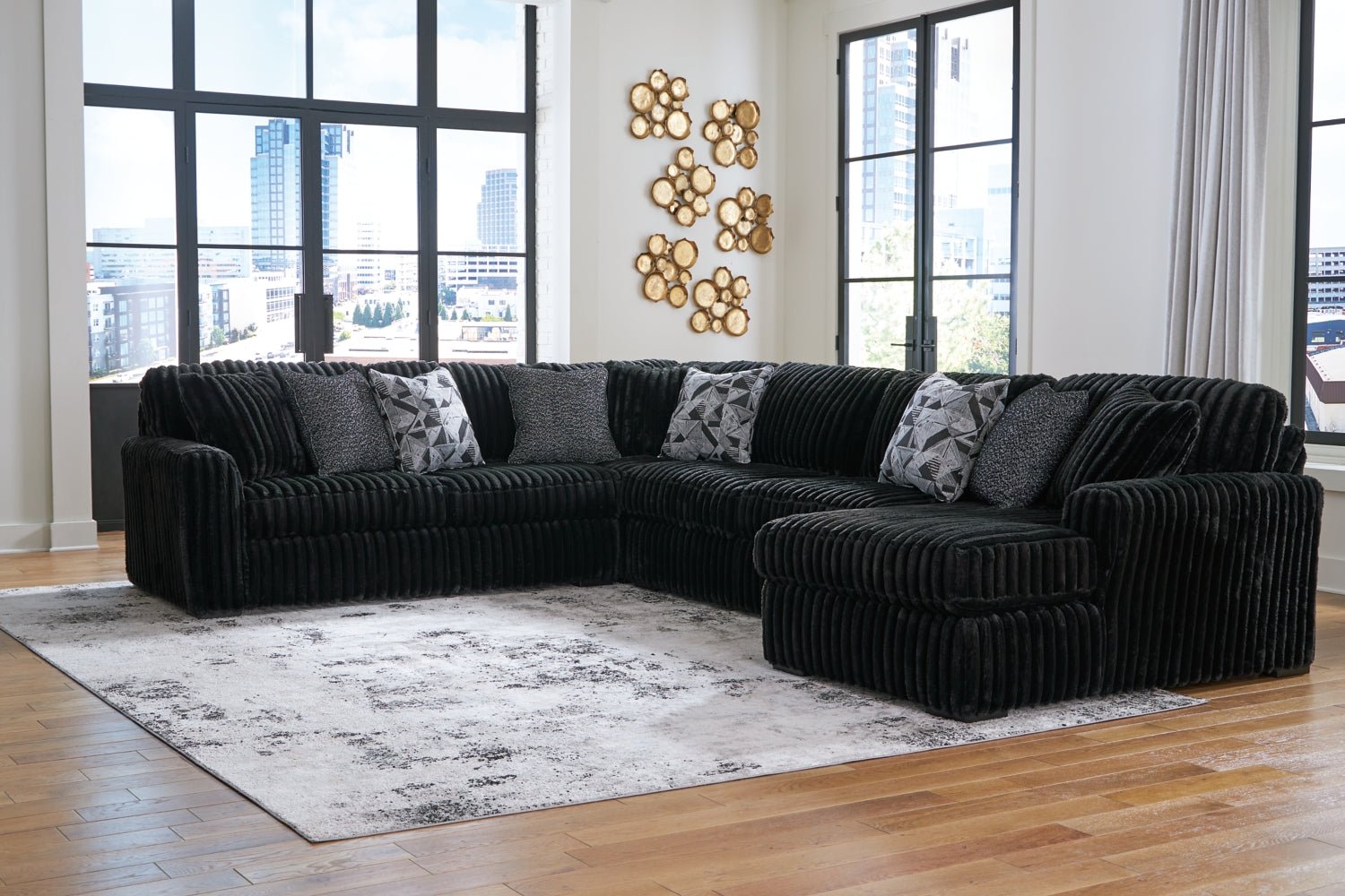 AshleyMidnight - Madness 4 - Piece Sectional with Chaise