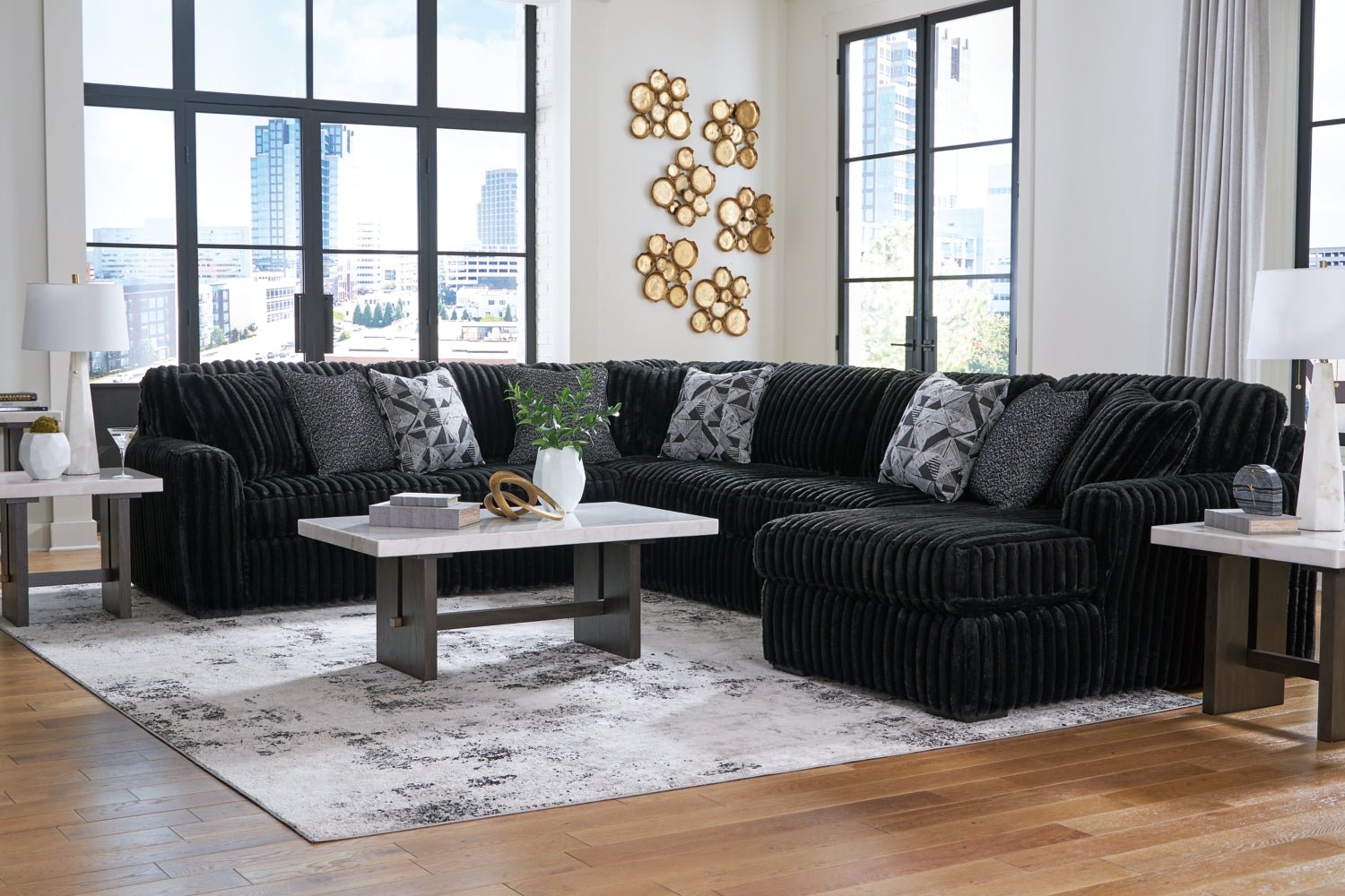 AshleyMidnight - Madness 4 - Piece Sectional with Chaise