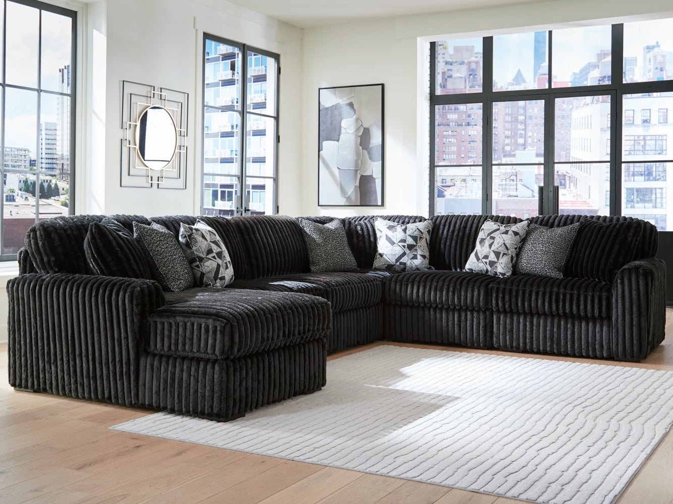 AshleyMidnight - Madness 6 - Piece Sectional with Chaise