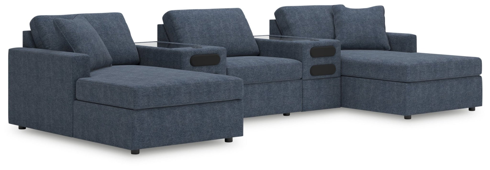 AshleyModmax 5 - Piece Double Chaise with Audio Consoles