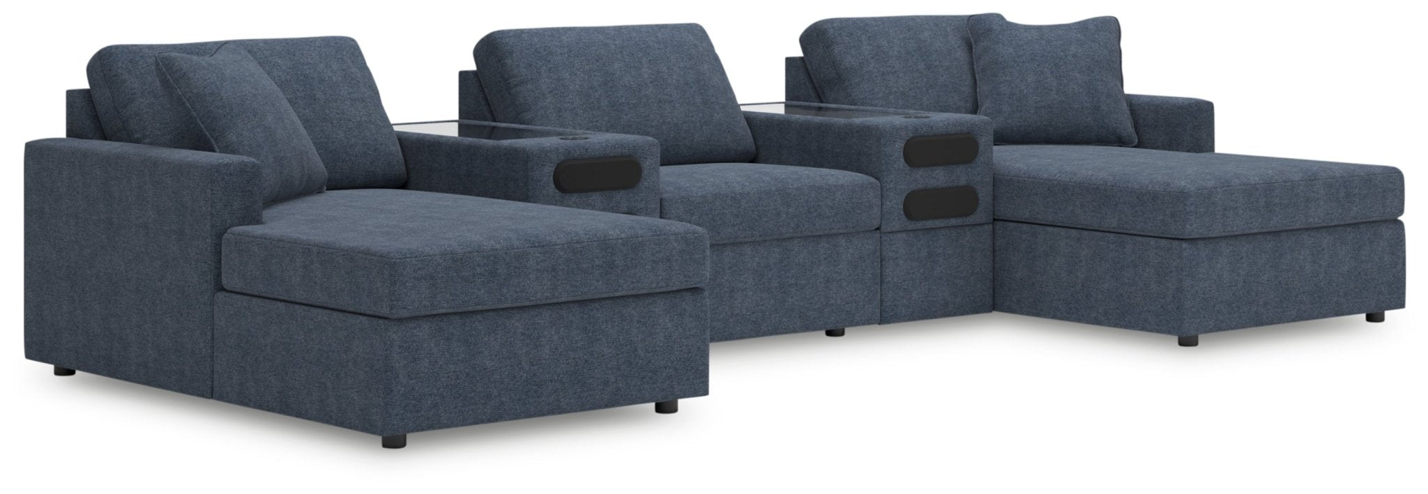 AshleyModmax 5 - Piece Double Chaise with Audio Consoles