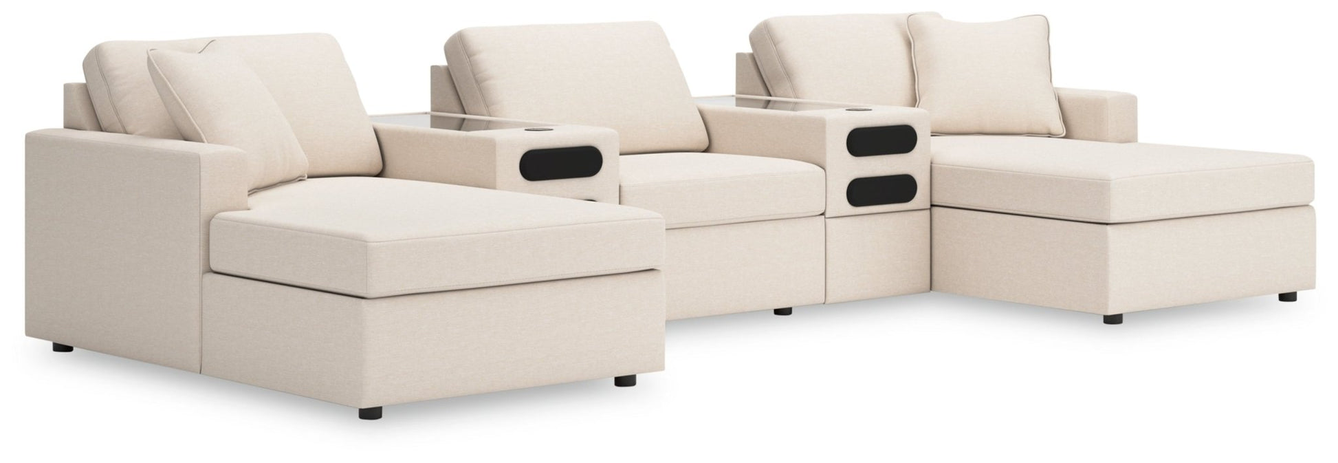 AshleyModmax 5 - Piece Double Chaise with Audio Consoles