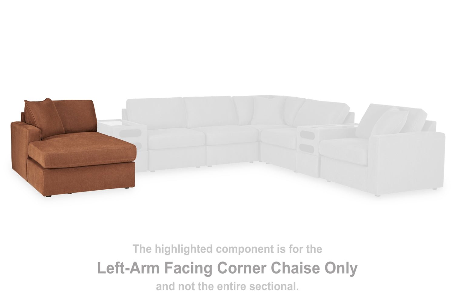 AshleyModmax 5 Piece Sectional with Audio Console