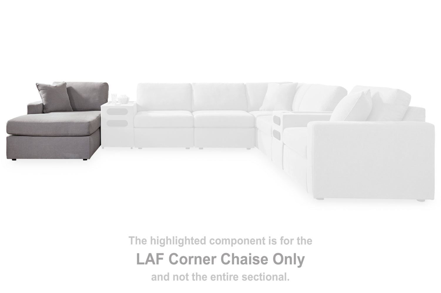 AshleyModmax 5 Piece Sectional with Audio Console