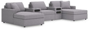 AshleyModmax 5 - Piece Sectional with Chaise and Audio Console