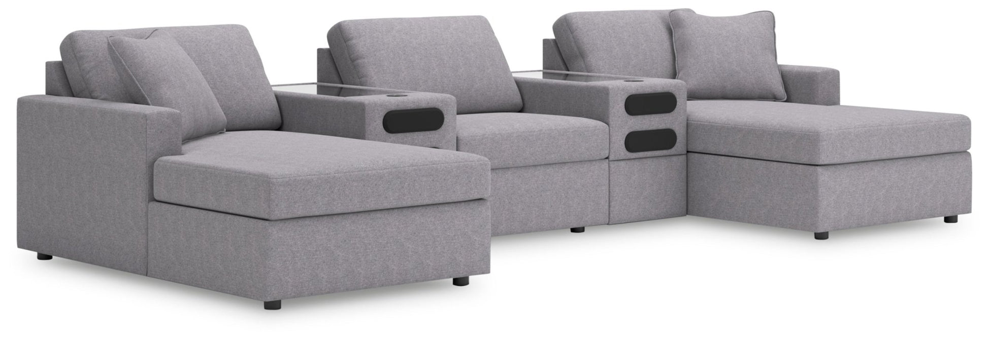 AshleyModmax 5 - Piece Sectional with Chaise and Audio Console