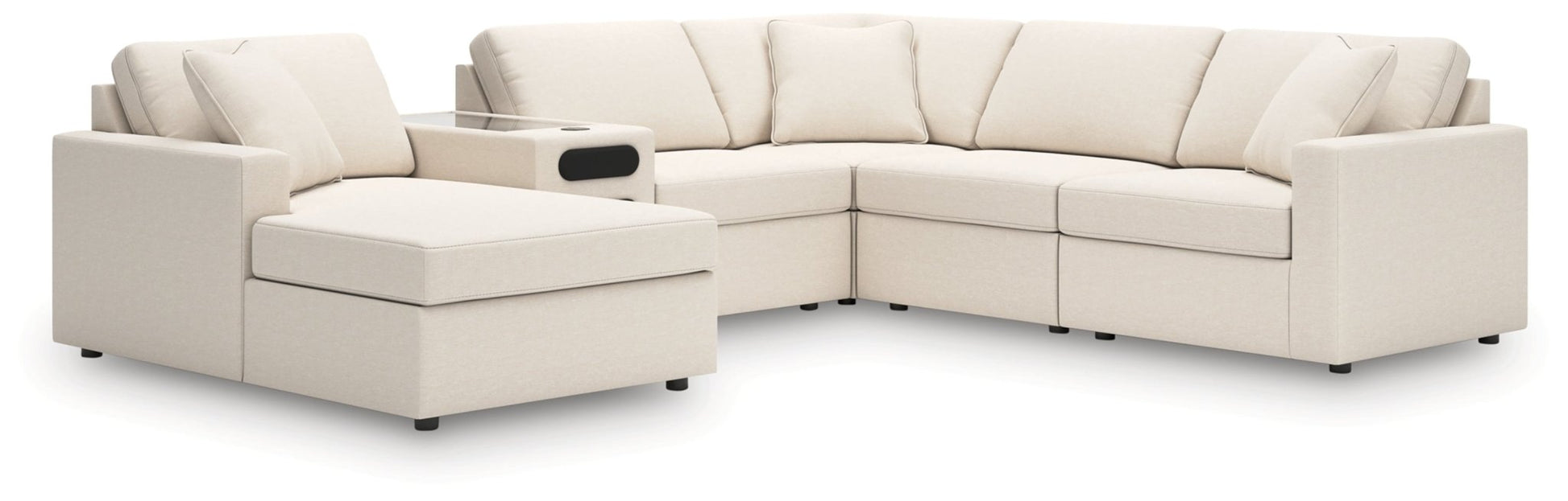 AshleyModmax 6 - Piece Sectional with Audio System and Chaise