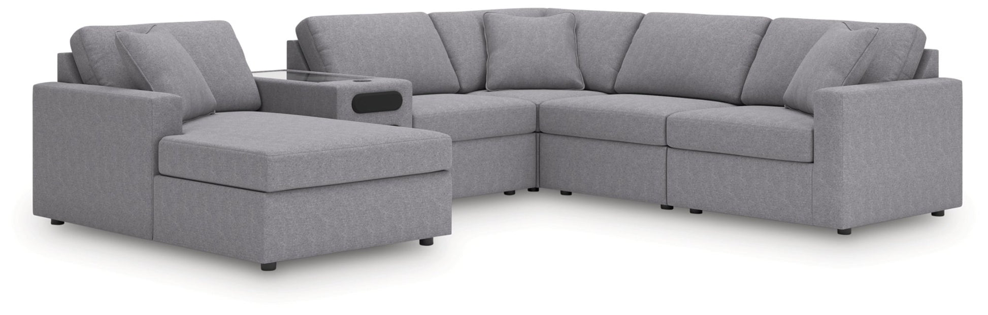 AshleyModmax 6 - Piece Sectional with Audio System and Chaise