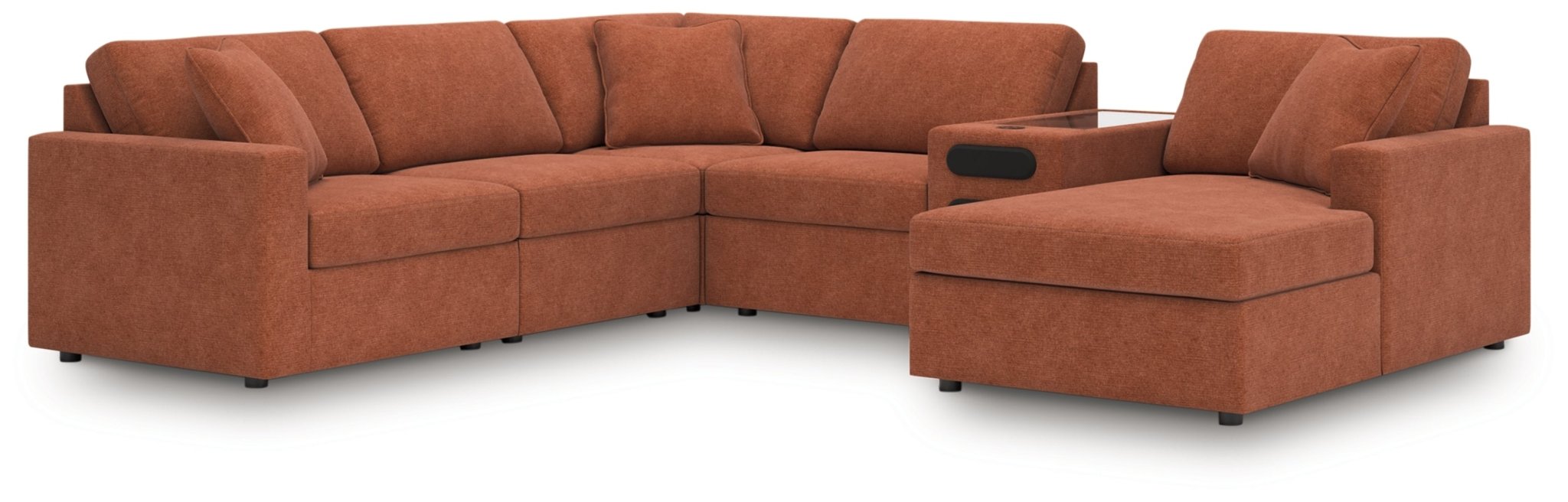 AshleyModmax 6 - Piece Sectional with Audio System and Chaise