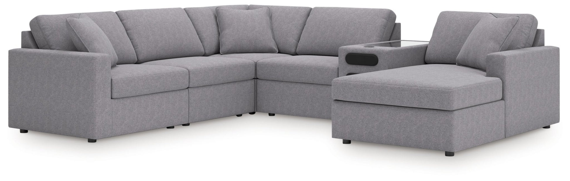 AshleyModmax 6 - Piece Sectional with Audio System and Chaise