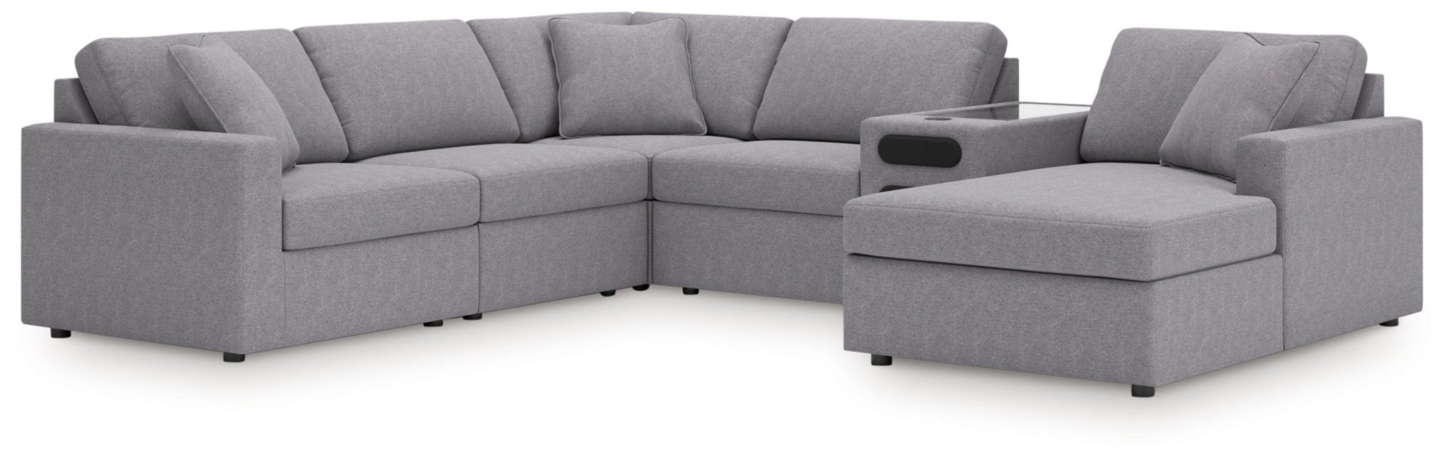 AshleyModmax 6 - Piece Sectional with Audio System and Chaise