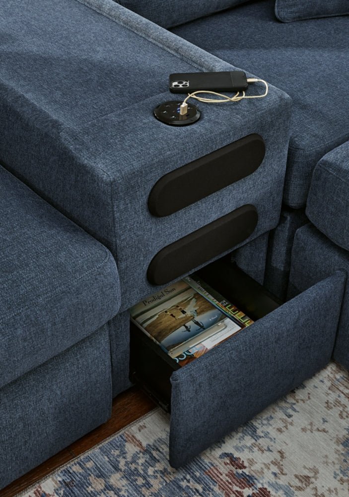 AshleyModmax 7 - Piece Sectional with Audio Console