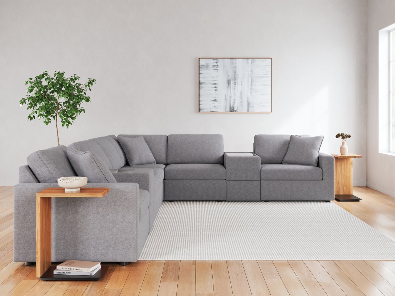 AshleyModmax 8 - Piece Sectional