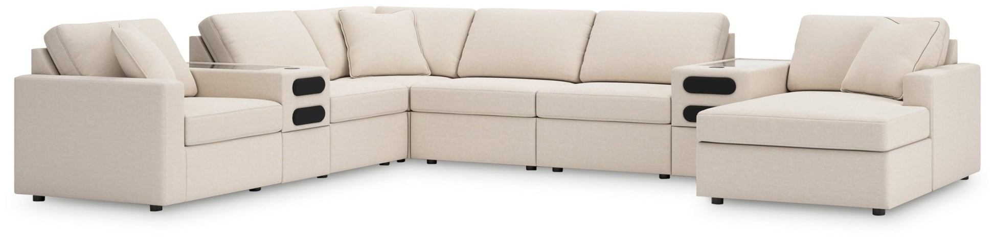 AshleyModmax 8 - Piece Sectional with Audio System and Chaise