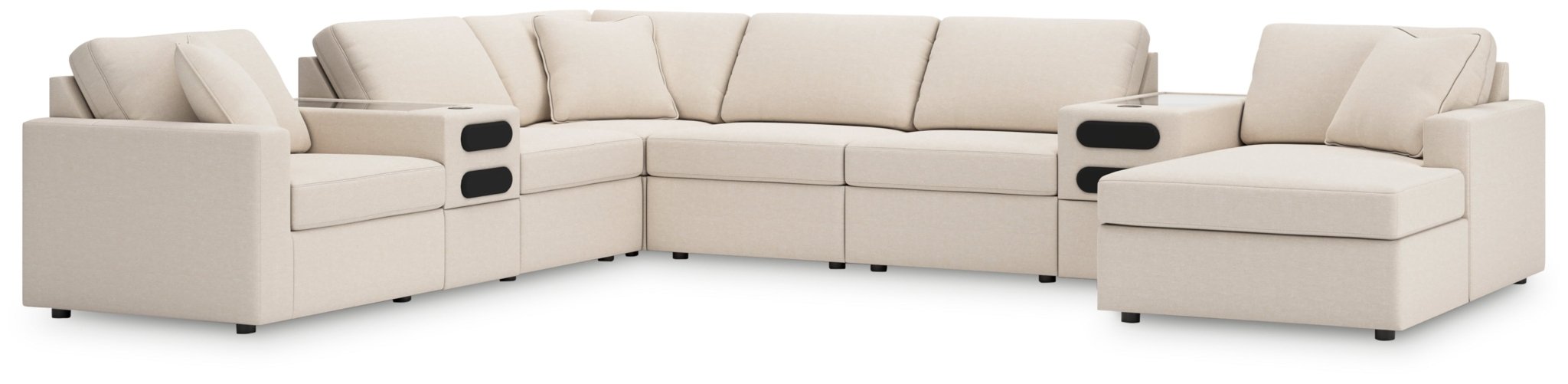 AshleyModmax 8 - Piece Sectional with Audio System and Chaise