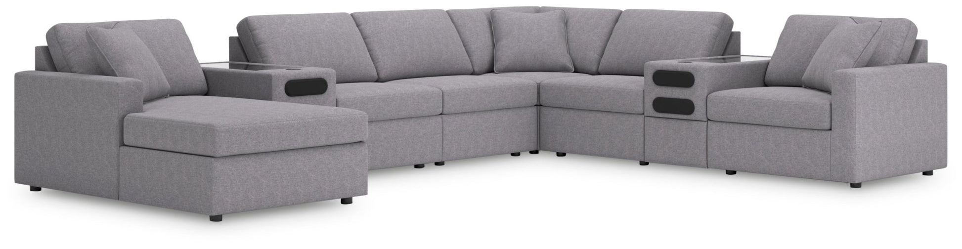 AshleyModmax 8 - Piece Sectional with Audio System and Chaise