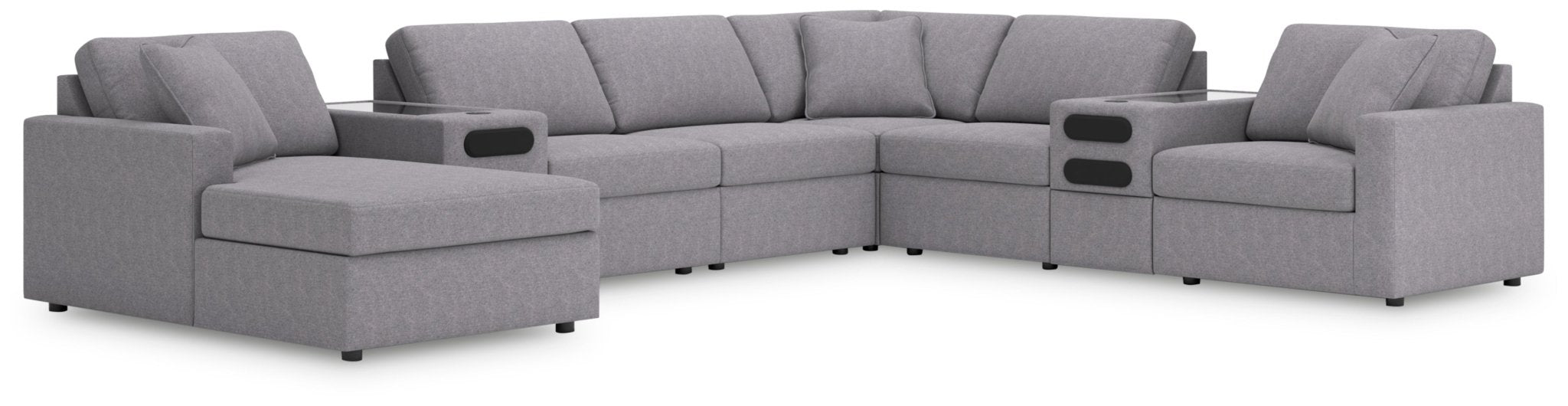 AshleyModmax 8 - Piece Sectional with Audio System and Chaise