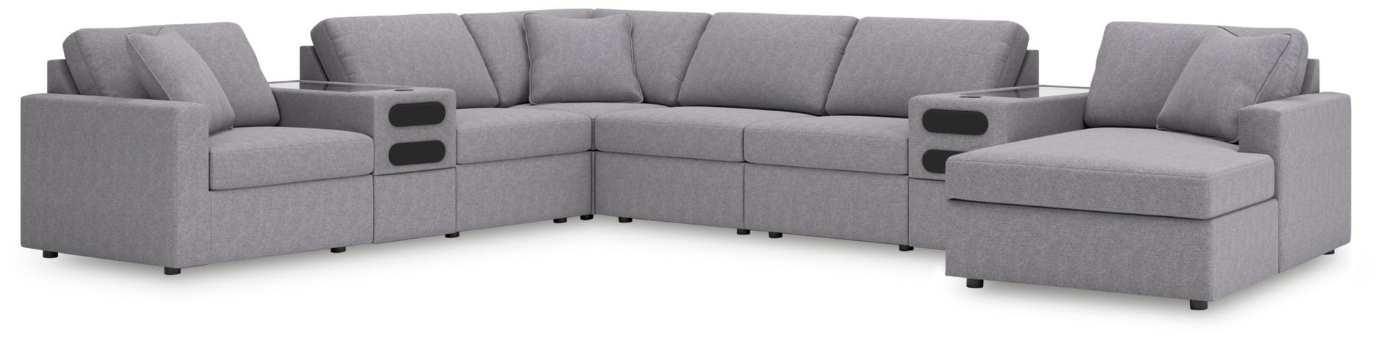 AshleyModmax 8 - Piece Sectional with Audio System and Chaise