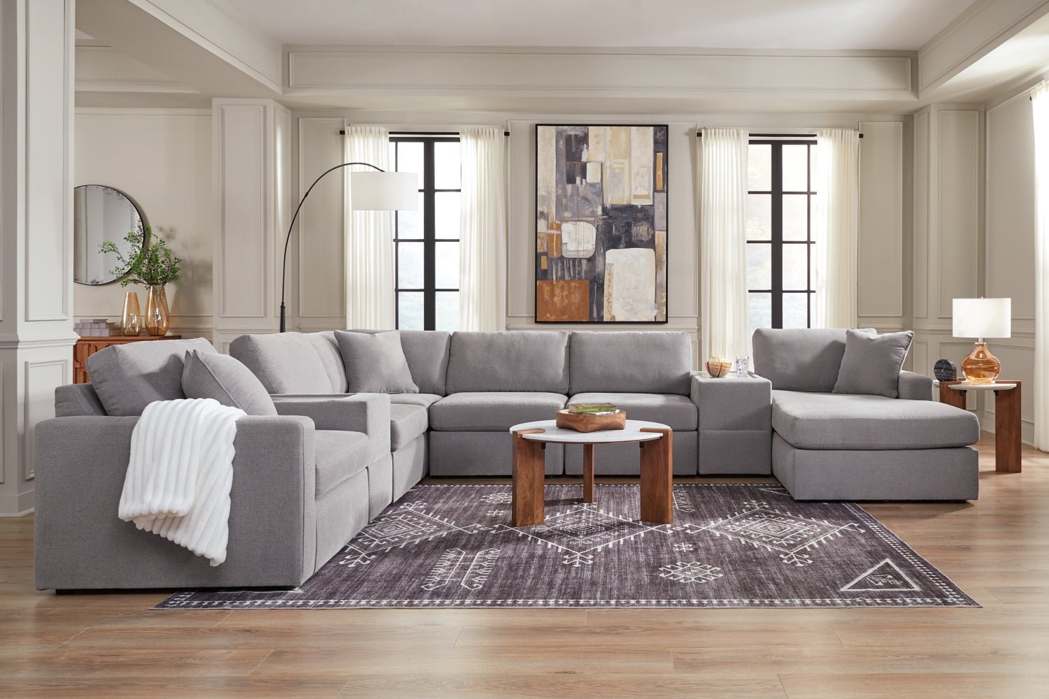 AshleyModmax 8 - Piece Sectional with Chaise