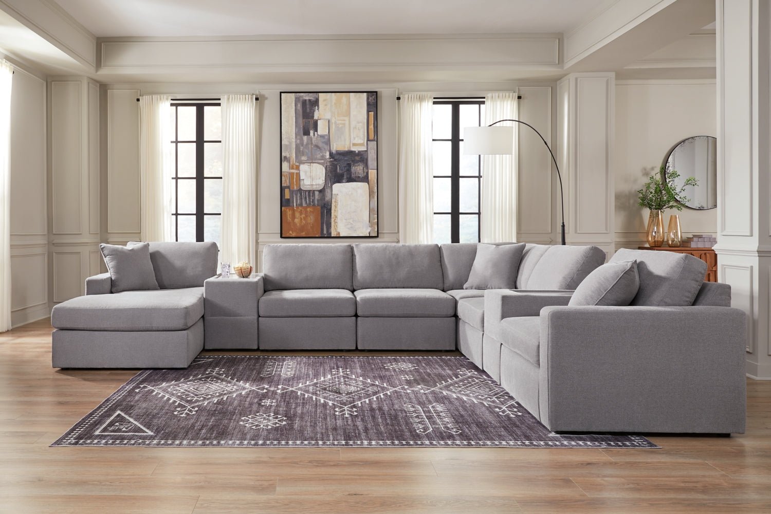 AshleyModmax 8 - Piece Sectional with Chaise