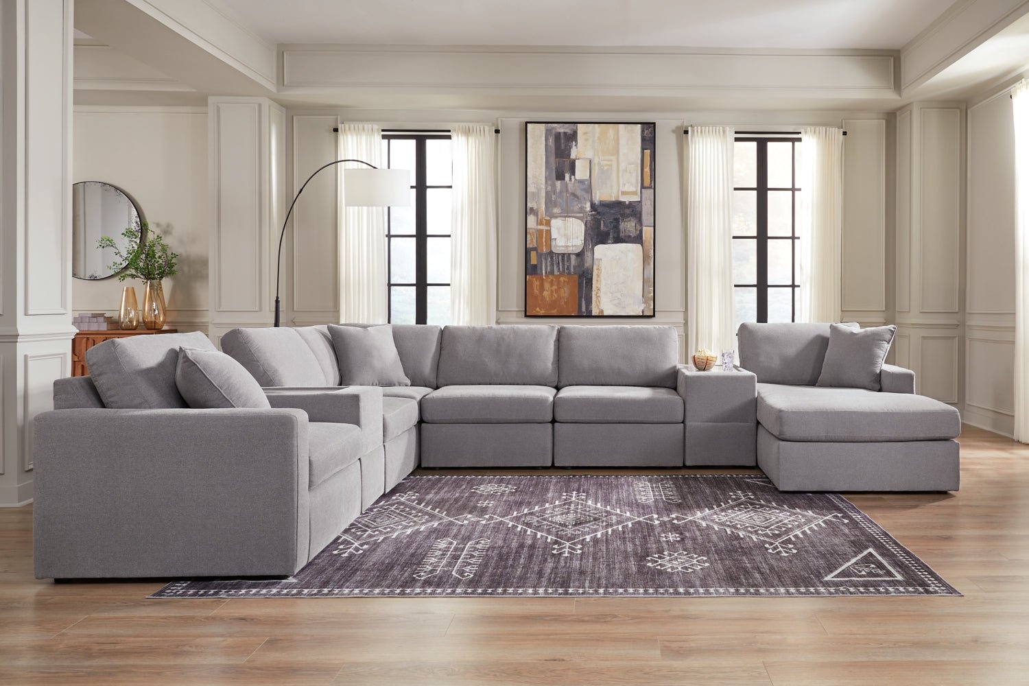 AshleyModmax 8 - Piece Sectional with Chaise