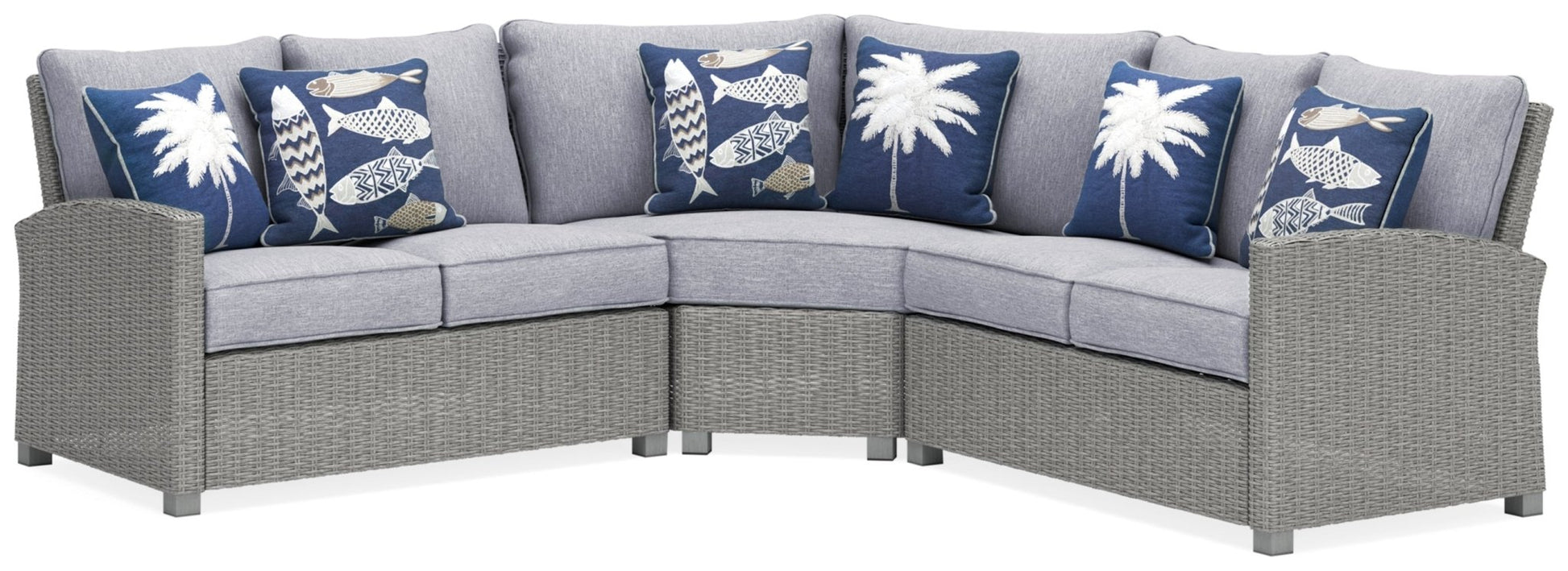 AshleyNaples Beach 3 - Piece Outdoor Sectional