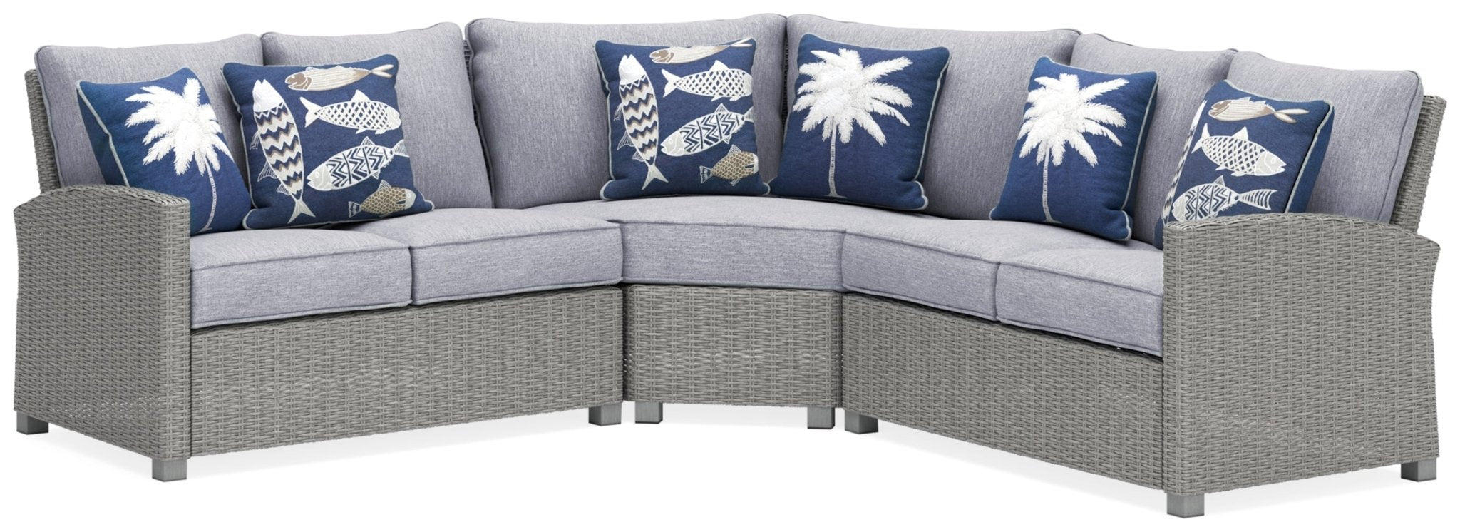 AshleyNaples Beach 3 - Piece Outdoor Sectional