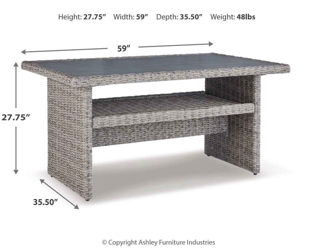 AshleyNaples Beach Outdoor Multi - use Table