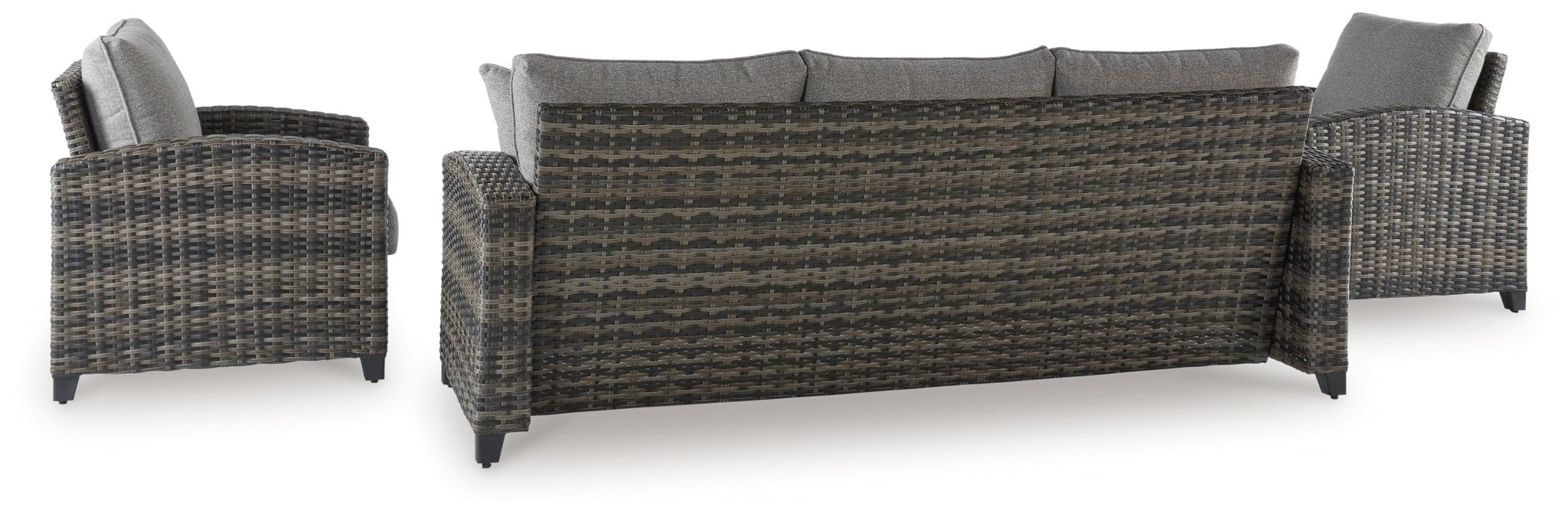 AshleyOasis Court Outdoor Sofa/Chairs/Table Set (Set of 4)