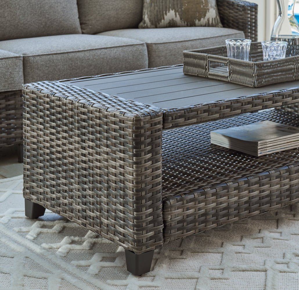 AshleyOasis Court Outdoor Sofa/Chairs/Table Set (Set of 4)